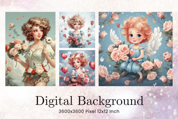 Download Valentine Day Cupid Angel Backgrounds - Premium Resources