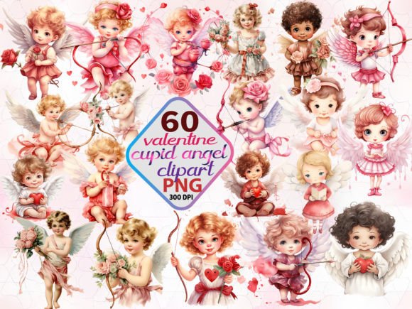 Download Valentine Cupid Angel Sublimation Bundle - Premium Resources