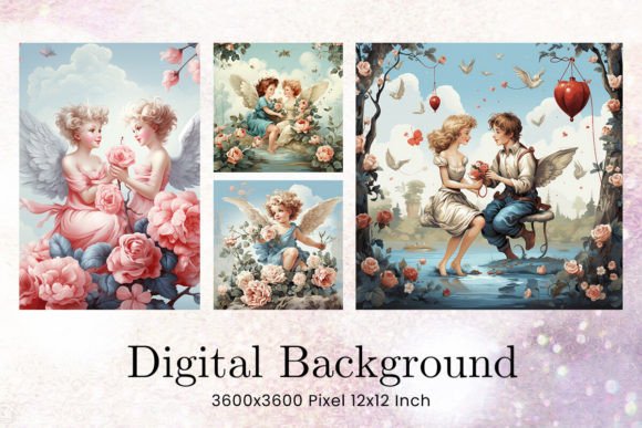Download Valentine Day Cupid Angel Backgrounds - Premium Resources